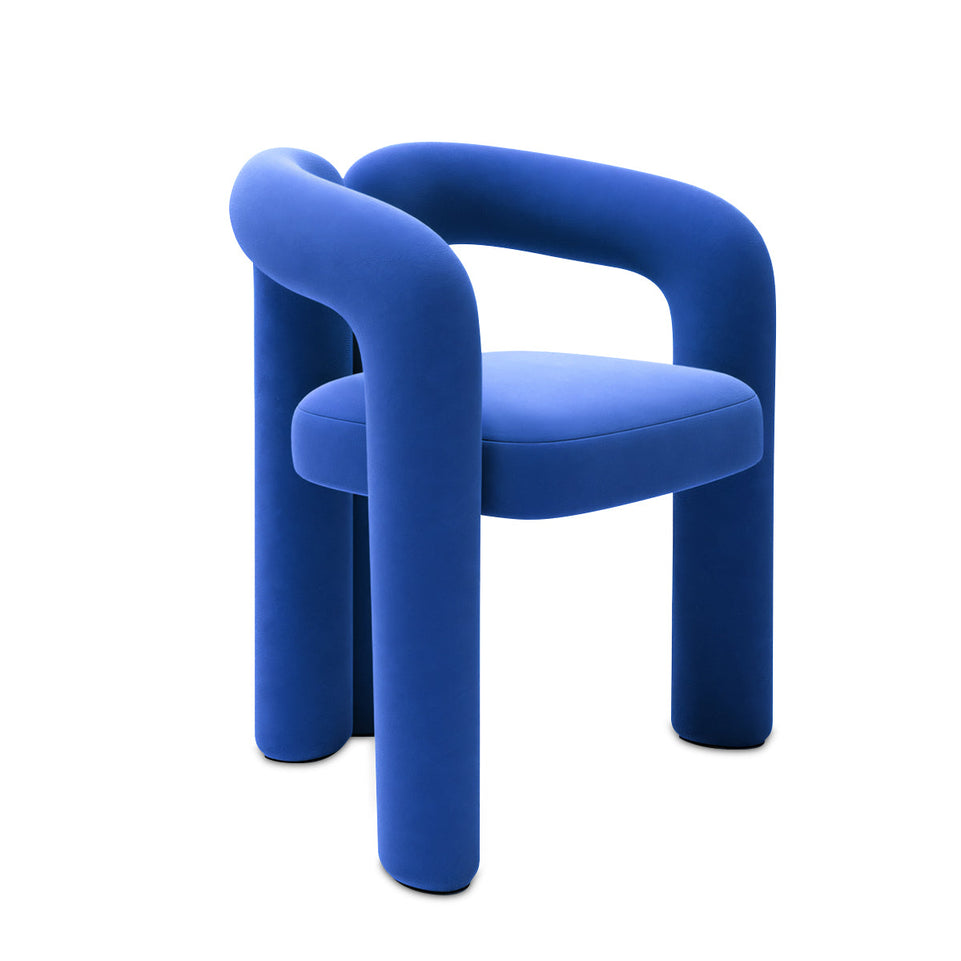 (In Stock) Creative Curved Armchair Living Room Bedroom Backrest Makeup Stool Leisure Chair BSF-2000