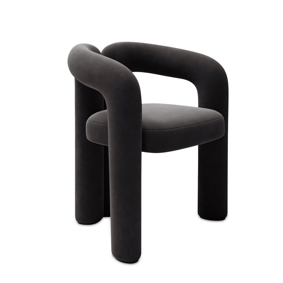 (In Stock) Creative Curved Armchair Living Room Bedroom Backrest Makeup Stool Leisure Chair BSF-2000