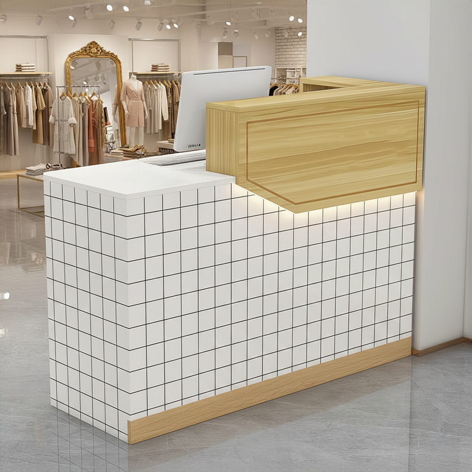 Simple Small Salon Store Restaurant Checkout Reception Desk JDT-1047