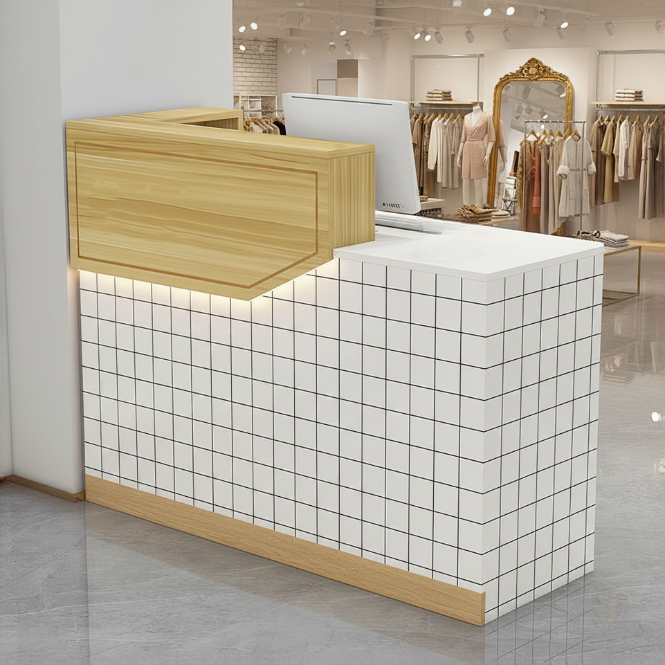 Simple Small Salon Store Restaurant Checkout Reception Desk JDT-1047