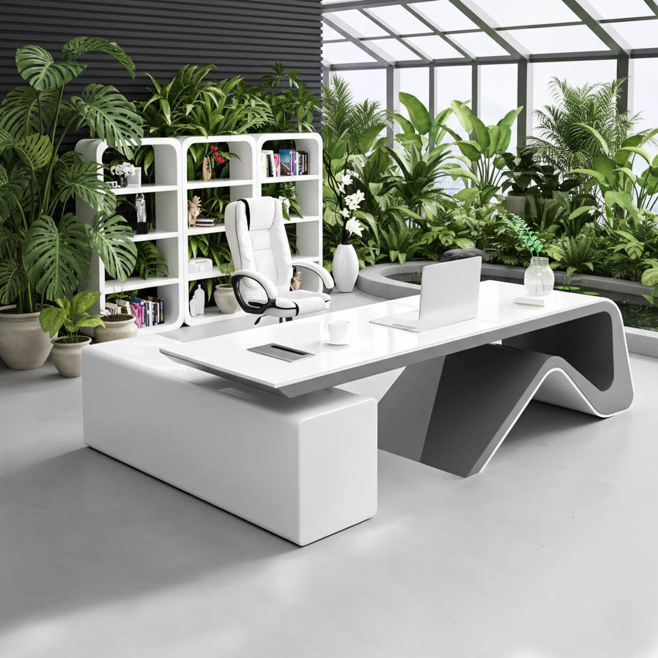 Computer Executive Desk Ⅼ-Shaped With Side Cabinet LBZ-1064