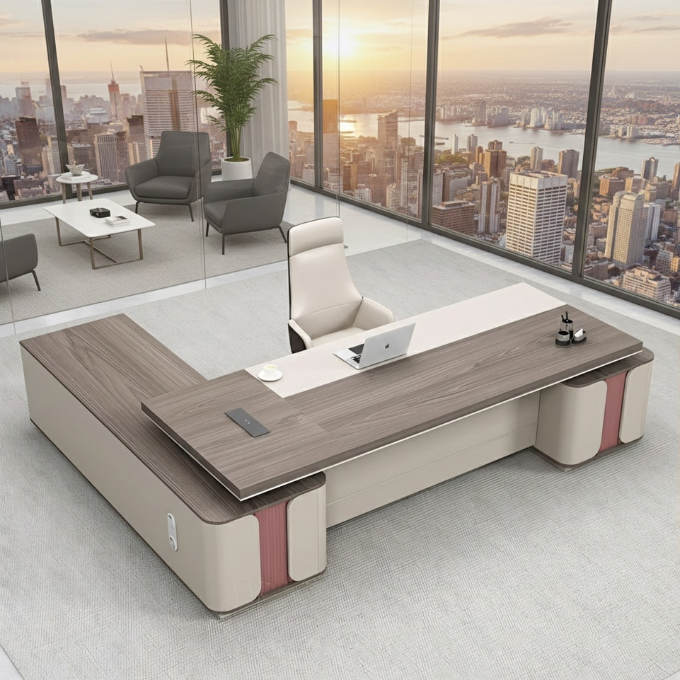 Office Desk Executive Desk With Side Cabinet LBZ-1062