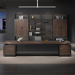 Boss Office Executive Computer Desk With Storage Cabinet LBZ-1027