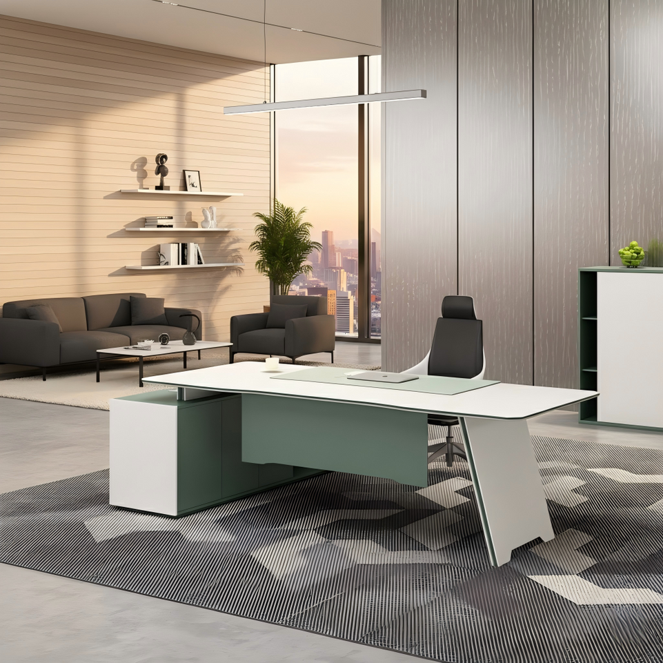 Executive Office Desk Computer Boss Large Capacity LBZ-1049