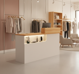 (In Stock)Chic Small Check Out Counter For Clothing Store Beauty Salon JDT-1030