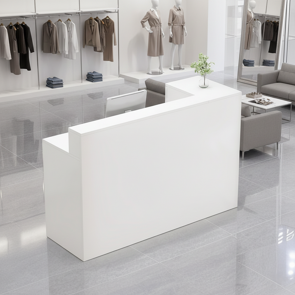 Light Luxury Simple Store Checkout Counter Reception Desk JDT-1048