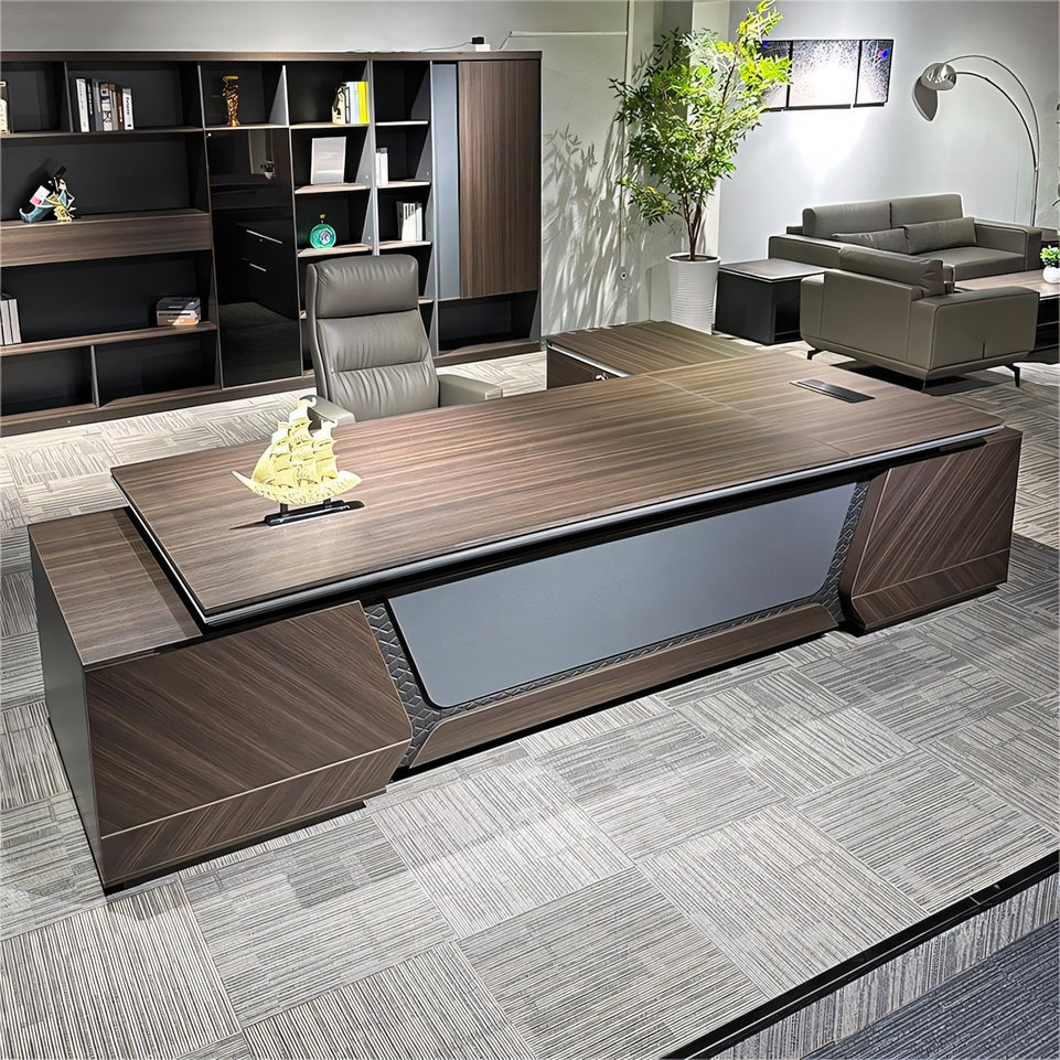 Luxury Walnut Color Executive Desk LBZ-1090