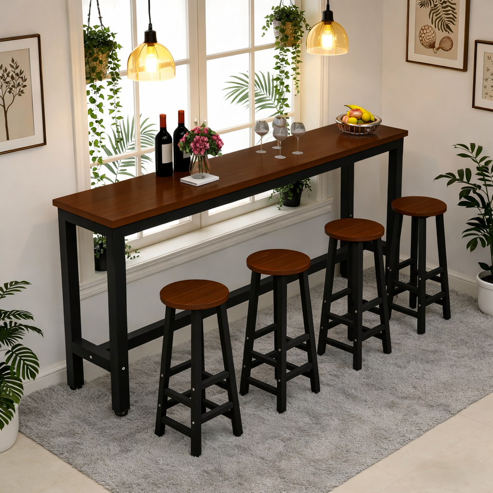 (Long Version) Classic Space Saving Bar Table BTZ-002