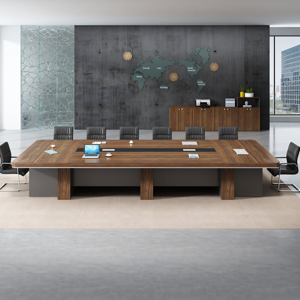 Classic Rectangular Office Desk Meeting Conference Table Set HYZ-1048