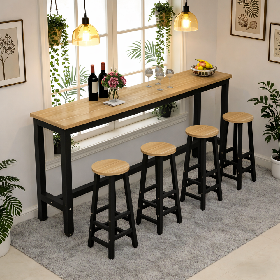 (Long Version) Classic Space Saving Bar Table BTZ-002