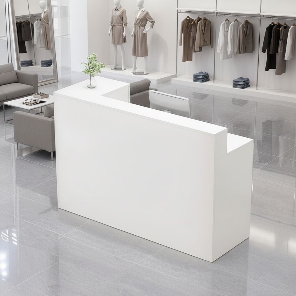 Light Luxury Simple Store Checkout Counter Reception Desk JDT-1048