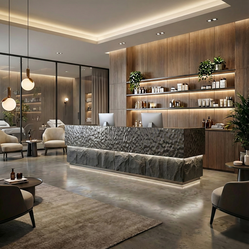 Stainless Steel Cash Register Commercial Front Desk Reception Desk JDT-7164