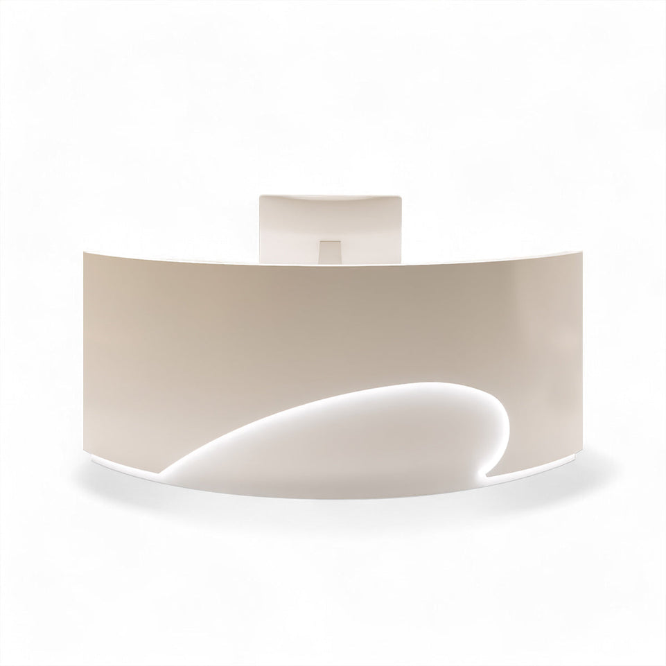 Minimalist Curved Cashier Counter And Reception Desk JDT-2048