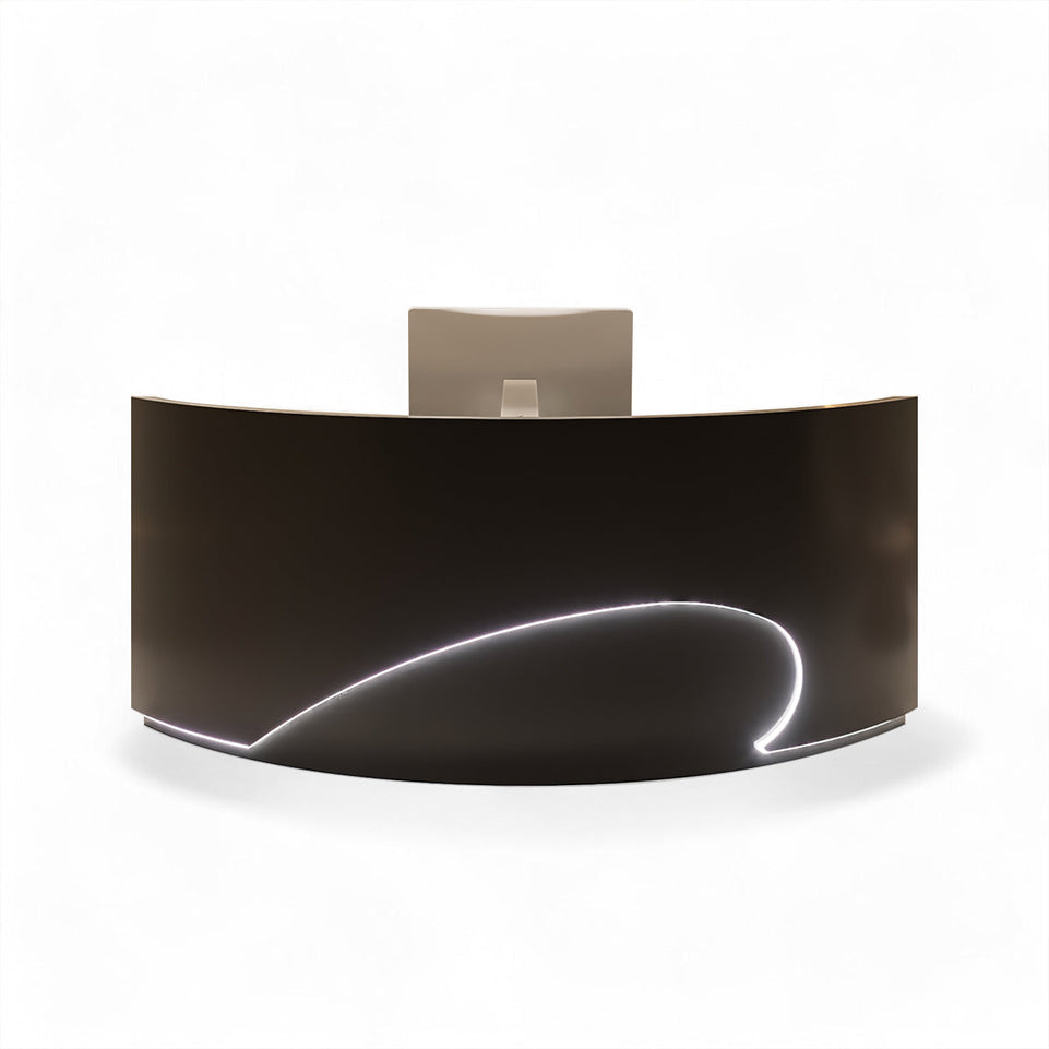 Minimalist Curved Cashier Counter And Reception Desk JDT-2048