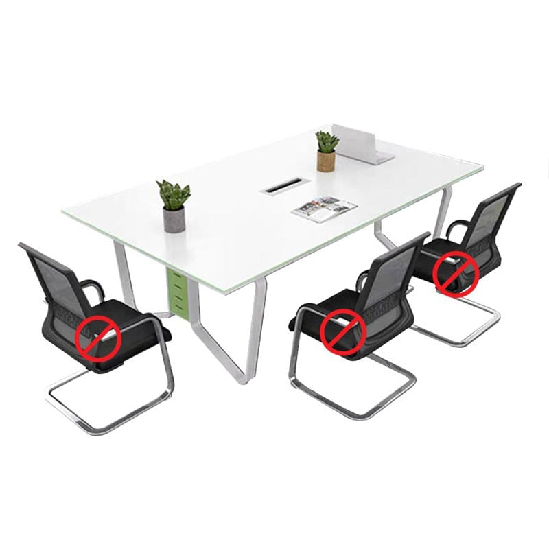 Simple Rectangular Conference Table For 6-10 People HYZ-1031