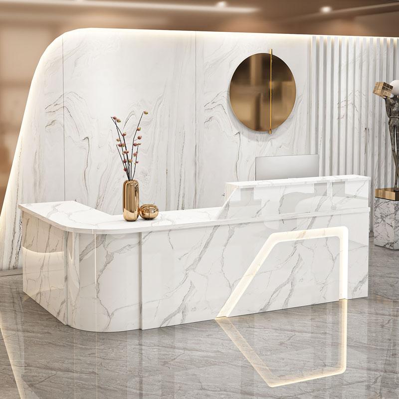 Modern Arc Shape Store Office Supermarket Reception Desk JDT-1024