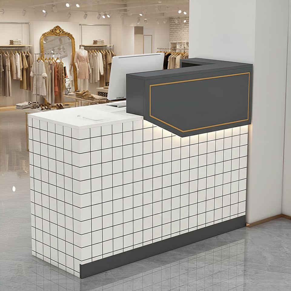 Simple Small Salon Store Restaurant Checkout Reception Desk JDT-1047