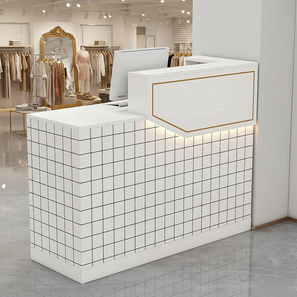 Simple Small Salon Store Restaurant Checkout Reception Desk JDT-1047