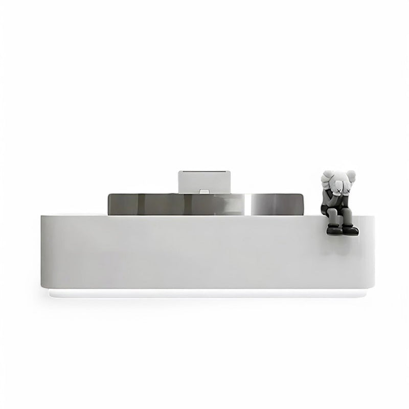 Modern Stainless Steel Front Desk Cashier Counter Reception Desk JDT-7101