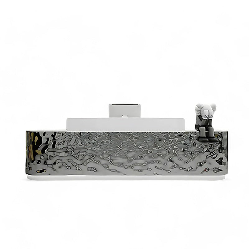 Modern Stainless Steel Front Desk Cashier Counter Reception Desk JDT-7101