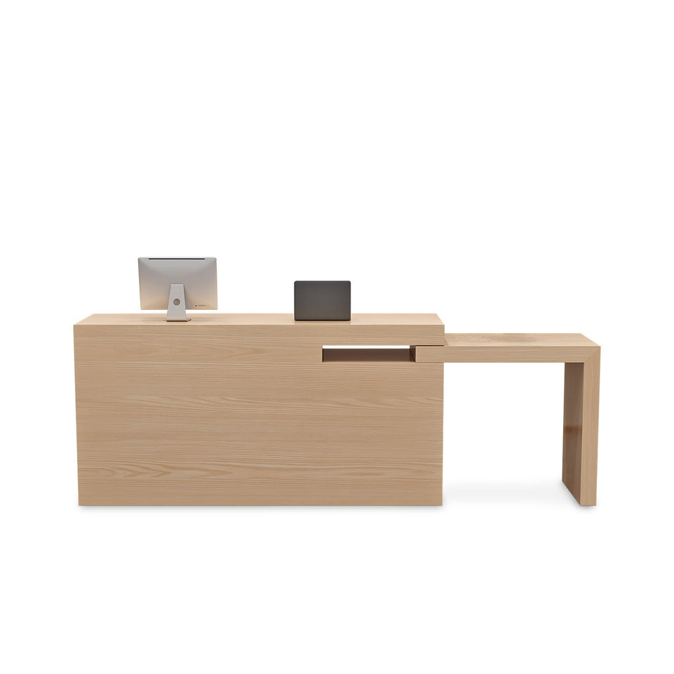 Minimalist Vintage-Style Small Corner Adjustable Reception And Cashier Desk JDT-2009