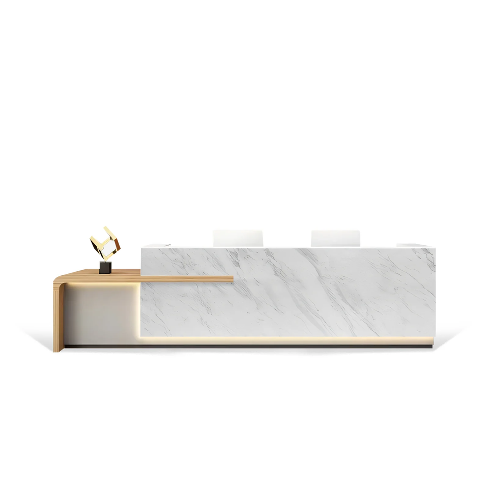 Lacquered Stylish Office Unique Salon Store Reception Desk JDT-1068
