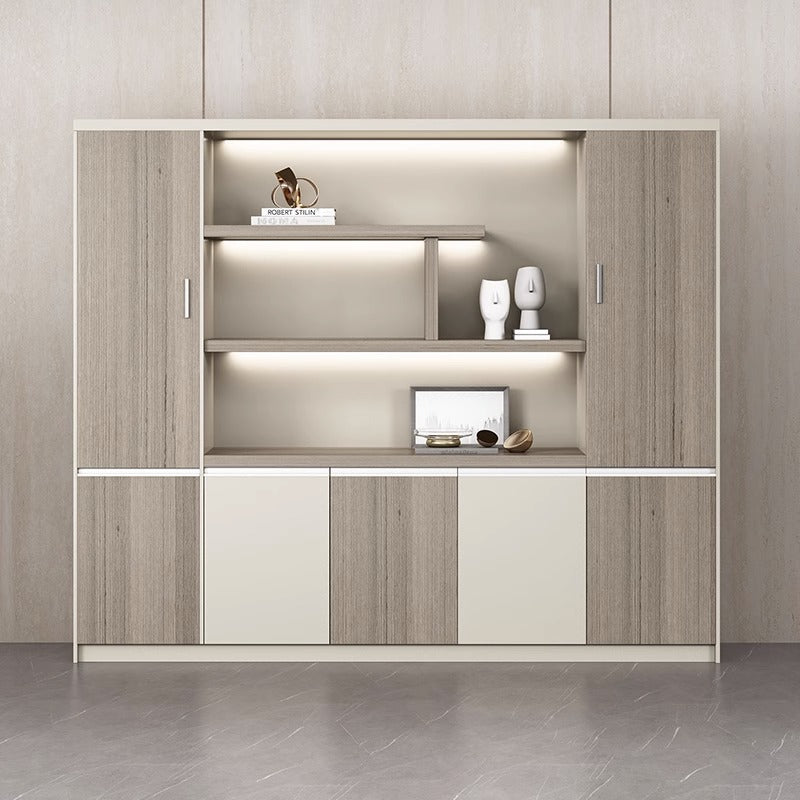 Luxurious Executive Office Desk with Bookcase Set LBZ-10184