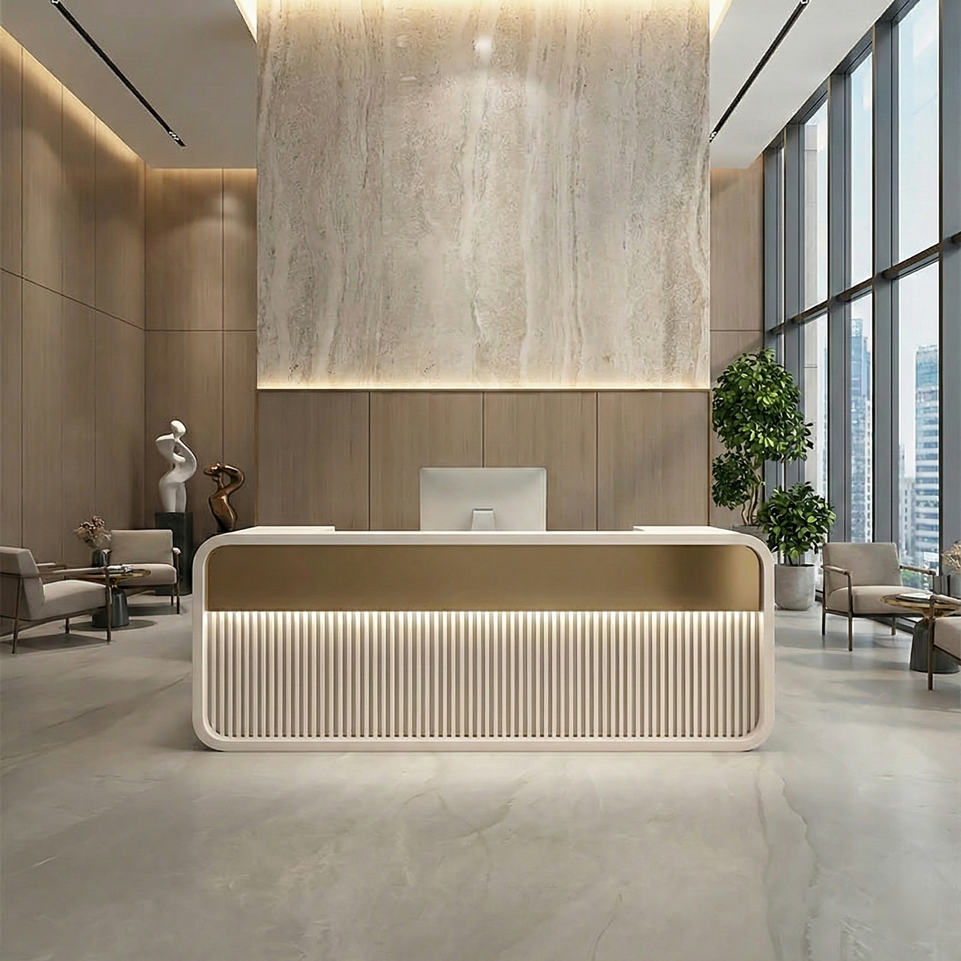 Simple Modern Hotel Company Front Desk Reception Desk JDT-7175