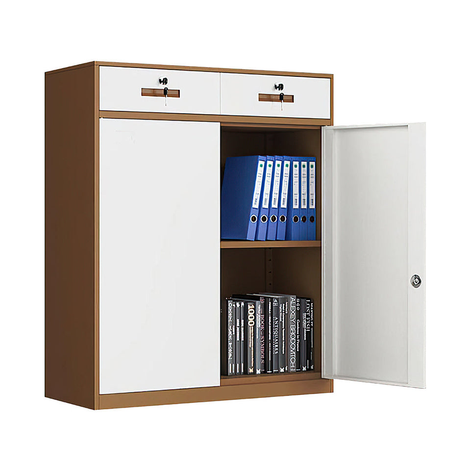 Classic Office Cabinet With Doors Storage WJG-1013