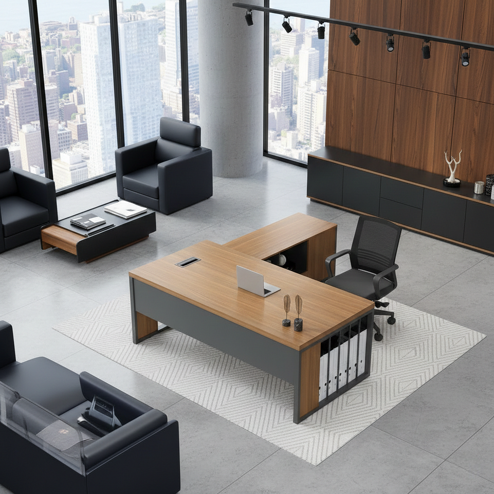 Classic Office Boss Executive Side Cabinet Desk LBZ-1042