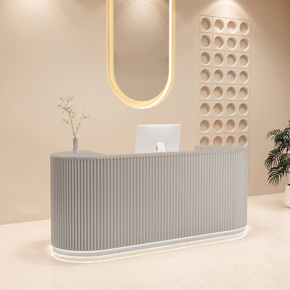 (In Stock) Light Luxury Cream Style Hotel Store Salons Reception Desk JDT-107