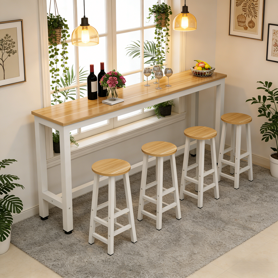 (Long Version) Classic Space Saving Bar Table BTZ-002