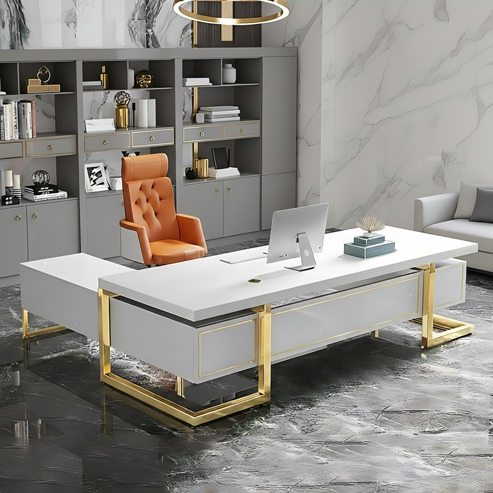 Lacquered Office Executive Desk LBZ-108