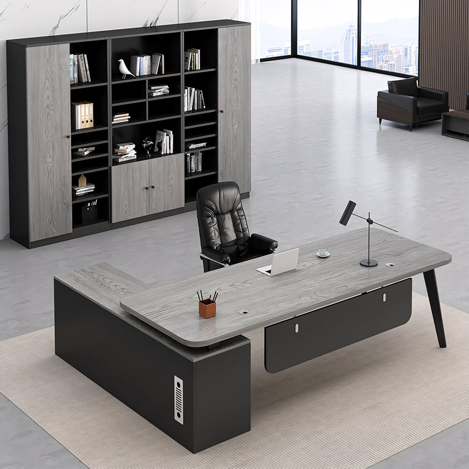 Office Executive Table Desk With Curtain Board LBZ-1078