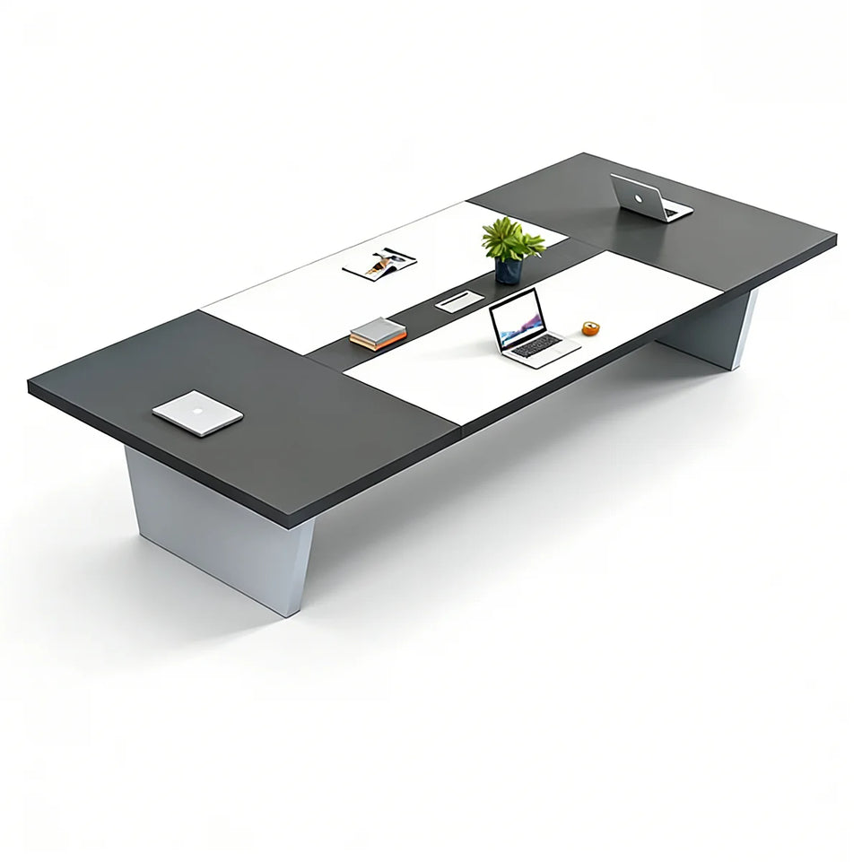 Simple Rectangular Conference Table And Chair Combination HYZ-008