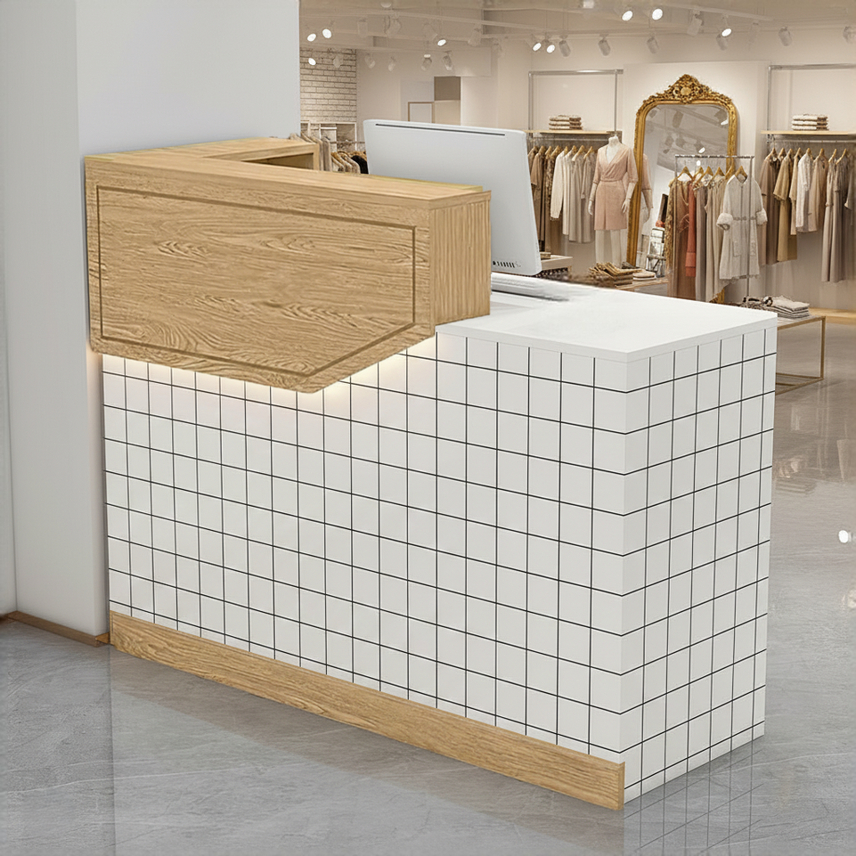 Simple Small Salon Store Restaurant Checkout Reception Desk JDT-1047