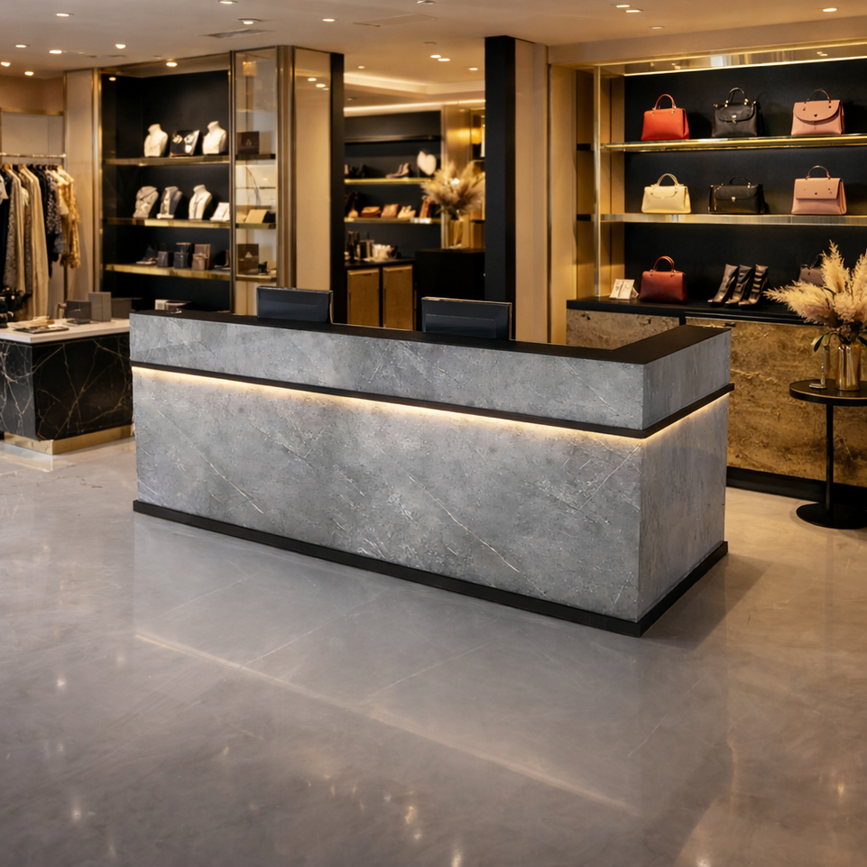 Stylish Classic Store Bar Reception Desk Checkout Counter JDT-1049