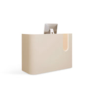 Personalized Curved Tri-Color Clothing Stores Reception Desk JDT-2004