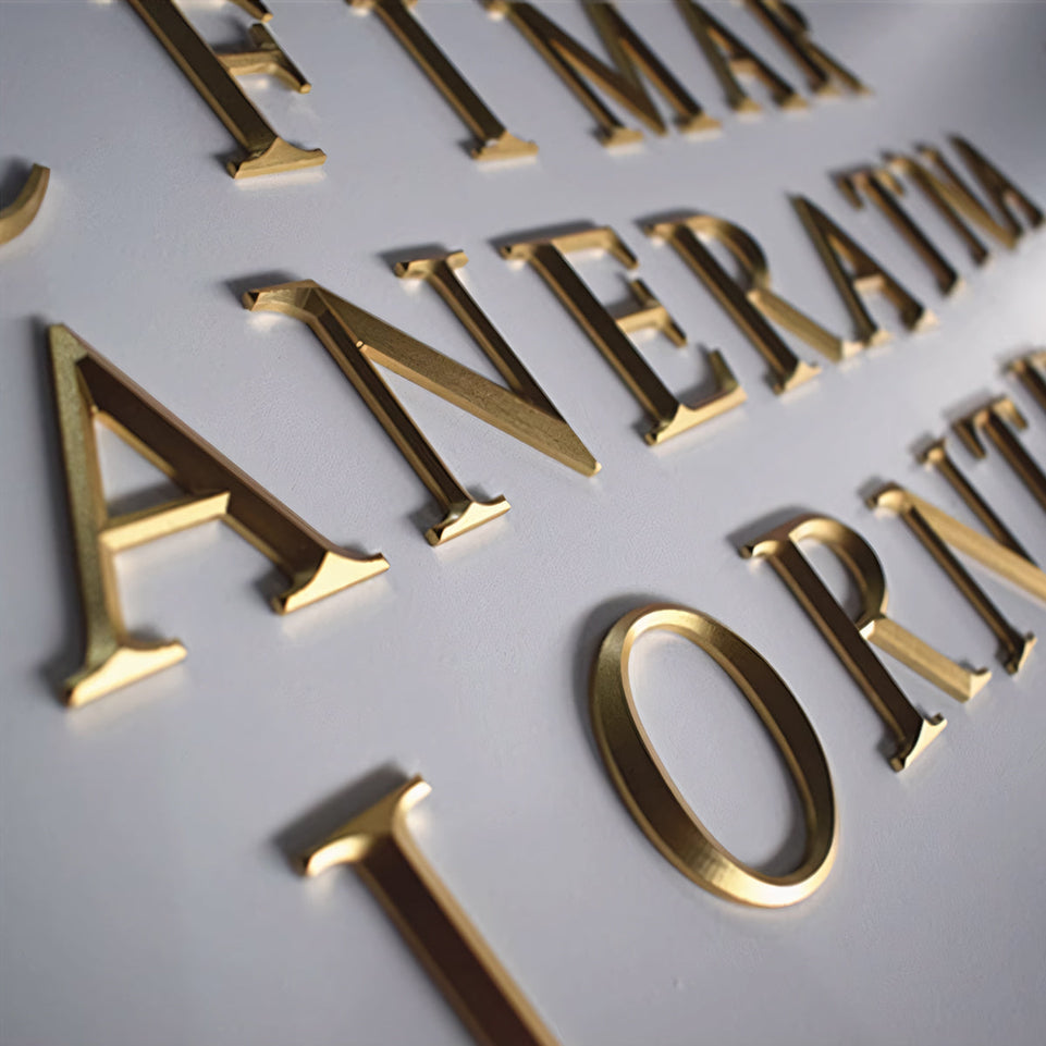 (Customized) Metal Engraved Characters SJ-002