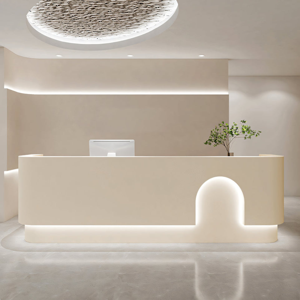 Minimalist Lacquered Salon Store Checkout Reception Desk JDT-1040