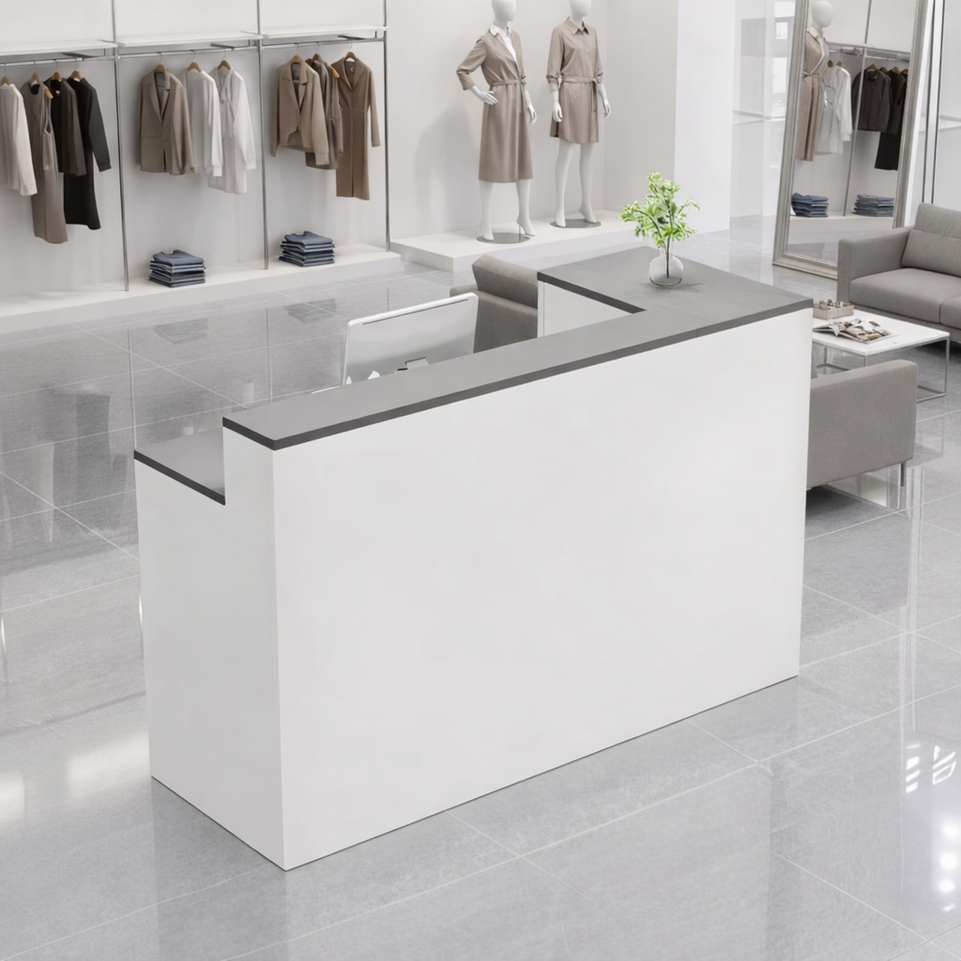 Light Luxury Simple Store Checkout Counter Reception Desk JDT-1048