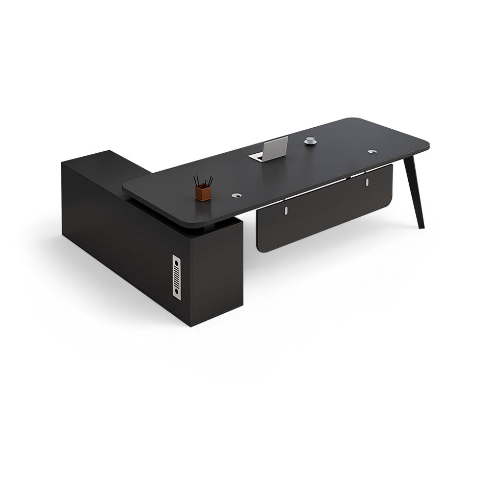 Office Executive Table Desk With Curtain Board LBZ-1078