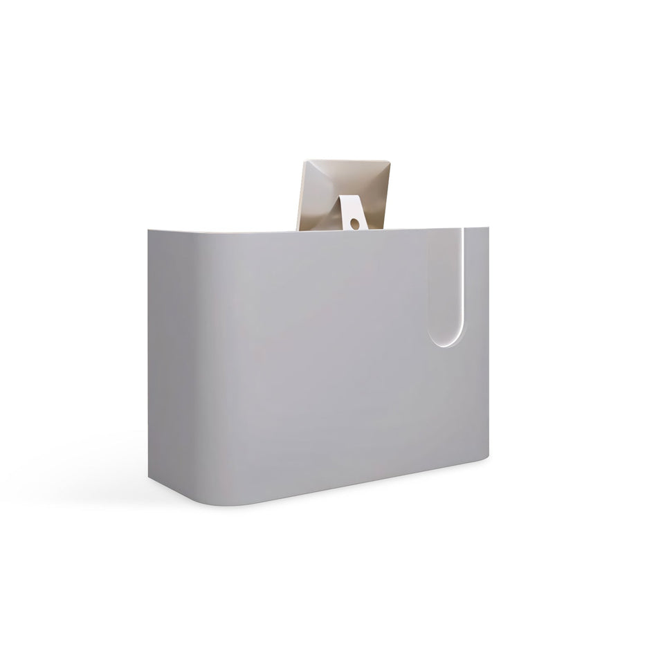 Personalized Curved Tri-Color Clothing Stores Reception Desk JDT-2004