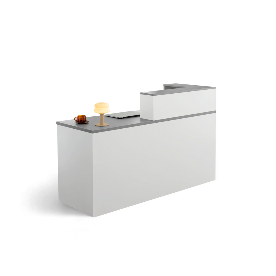 (In Stock) Minimalist Office Reception Desk with Keyboard Tray and Drawer JDT-2216