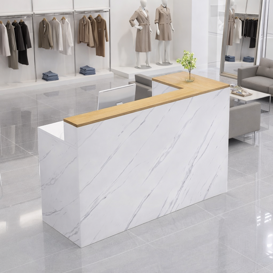 Light Luxury Simple Store Checkout Counter Reception Desk JDT-1048