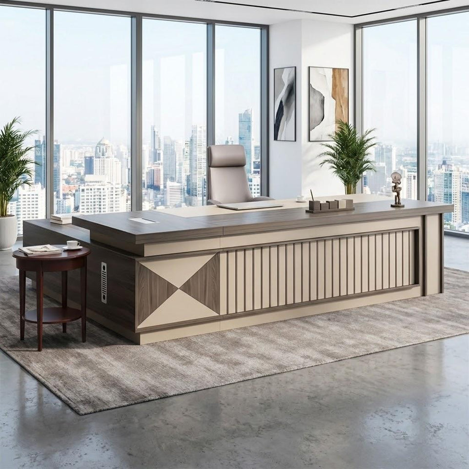 Boss Office Simple Modern Chairman Large Desk And Chair LBZ-10117